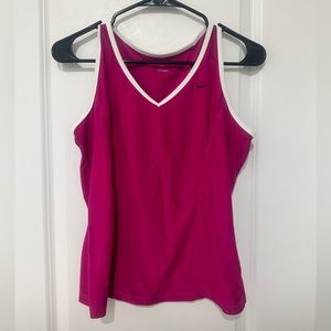 Pink Nike Dri-Fit Tank Top Large